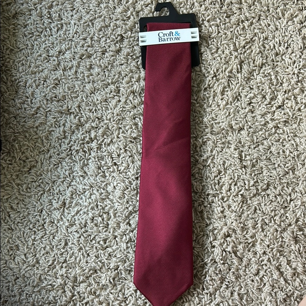 Croft & Barrow Red Classic Tie